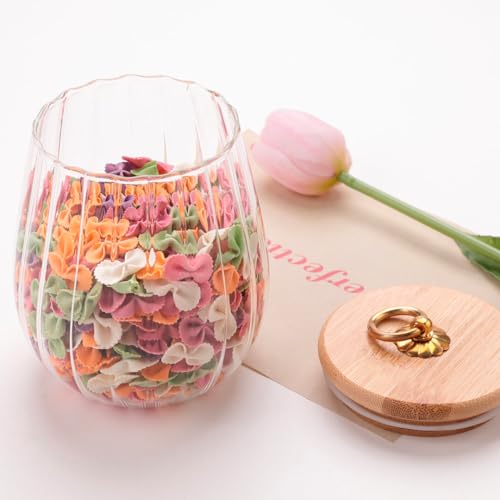 UMAI Borosilicate Glass Jar with Bamboo Lid | Kitchen Organizer Items and Storage | Multi-utility, Leakproof, Airtight Storage Jar for Cookies, Snacks, Tea, Coffee, Sugar | Set of 2 (830ml) - Image 5