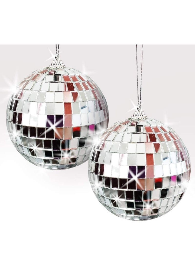 Mado Gallery Disco Ball, Mirror Ball, Ornament Ball 12 CM / 4.7 INCHES (1 Piece), Decoration for Hanging, Home Parties & DJ Dance Clubs Stage, Lighting & New Year celebrations - Image 3