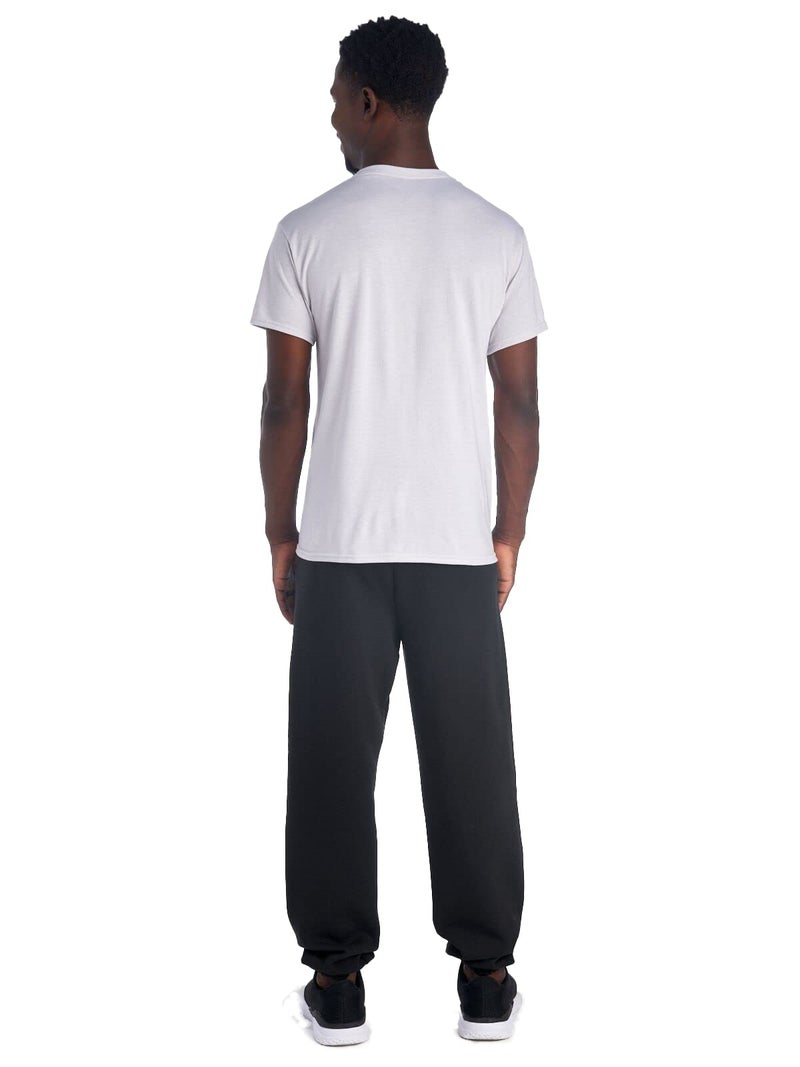 Jerzees mens Fleece Sweatpants, Elastic Bottom - Black, Medium US - Image 3