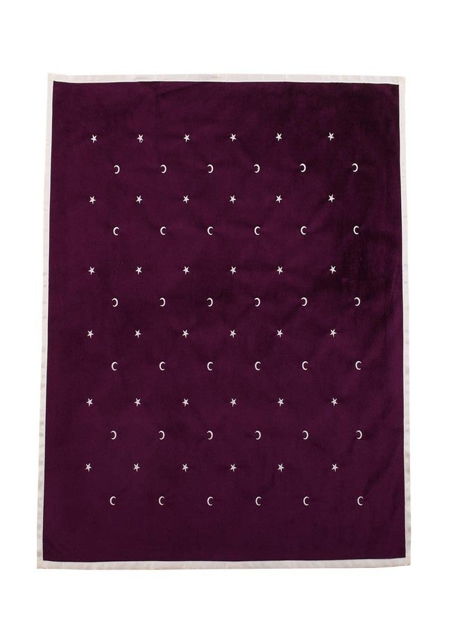 BLESSUME Altar Tarot Card Table Cloth with Tarot Bag Divination Wicca Velvet (Purple 2) - Image 3