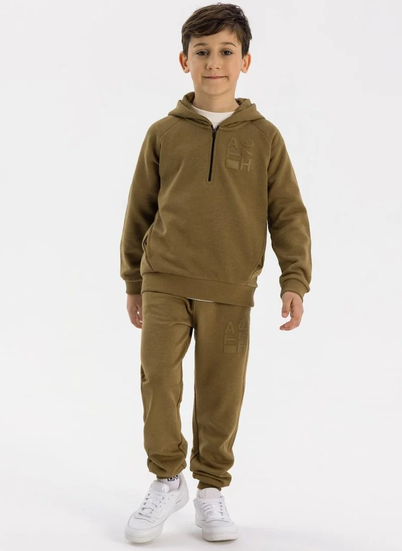 MINOTI Teen Boys Half Zip Hoodie and Joggers Set