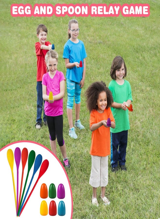digi Easter Games for Kids and Family- 33 Pcs Potato Sack Race Bags,Egg and Spoon Race,Legged Relay Race Bands Easter Gifts Toys for Kids Outdoor Eggs Hunt Party Favors Activities（Over 3 years old） - Image 3