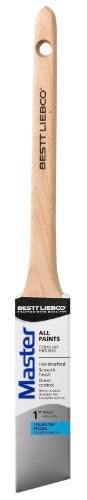 Bestt Liebco 552564100 Master Polyester/Nylon Thin Angle Sash Brush, 1 in. - Image 1