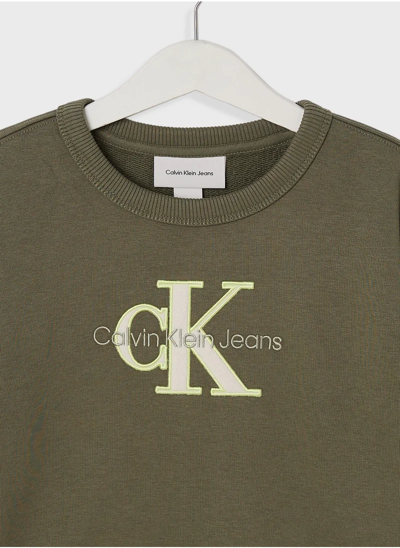 Calvin Klein Jeans Kids Graphic Logo Sweatshirt