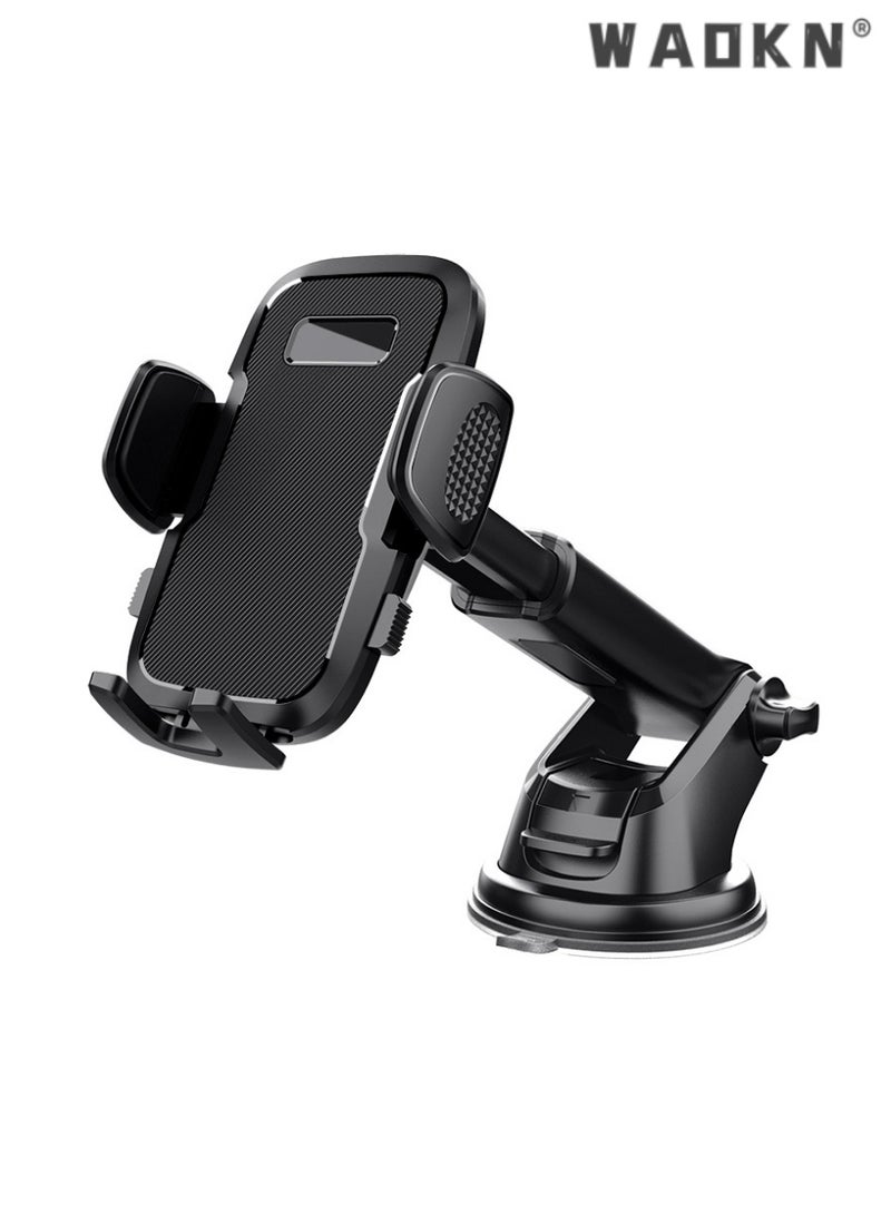WAOKN Universal Dashboard Windshield Car Phone Holder, Ideal for Navigation, Strong Grip Phone Stand, Enhances Driving Safety, Durable and Stylish,Secure and Stable, Perfect for Commuting - Image 1