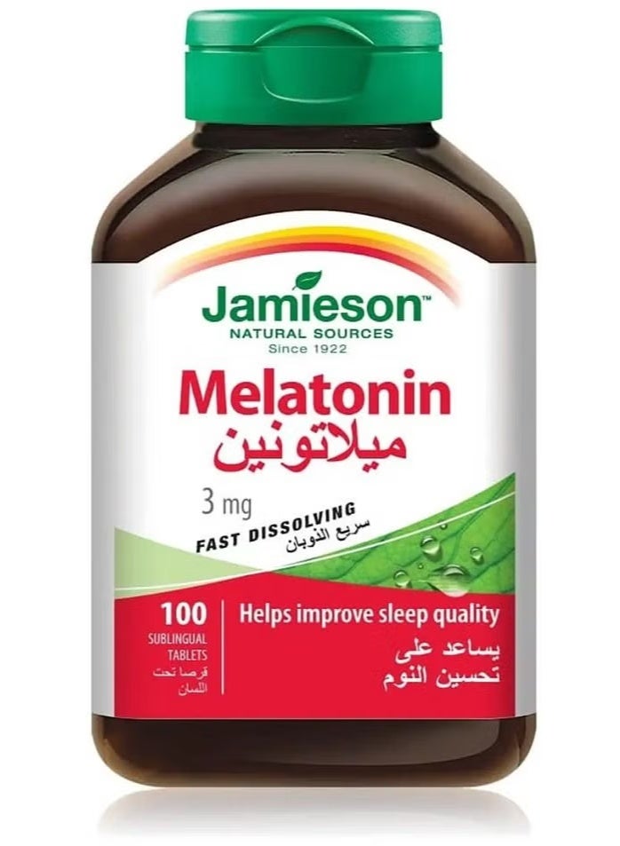 Jamieson Melatonin 3 mg 100 tablets - Image 2