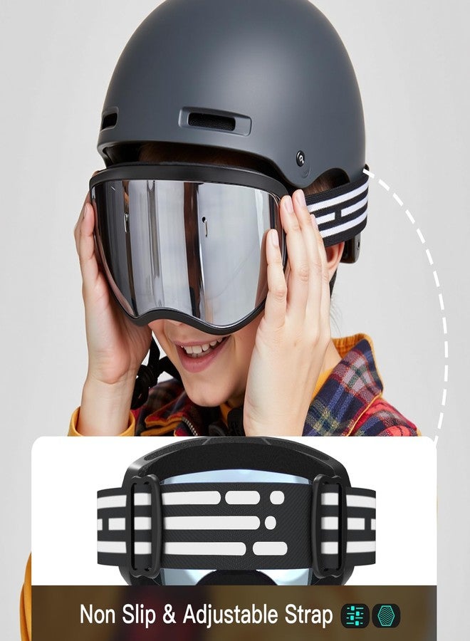LOEO Kids Ski Goggle, Snow Ski Goggles for Kids Youth Teens Boys and Girls from 5-14 - Image 2