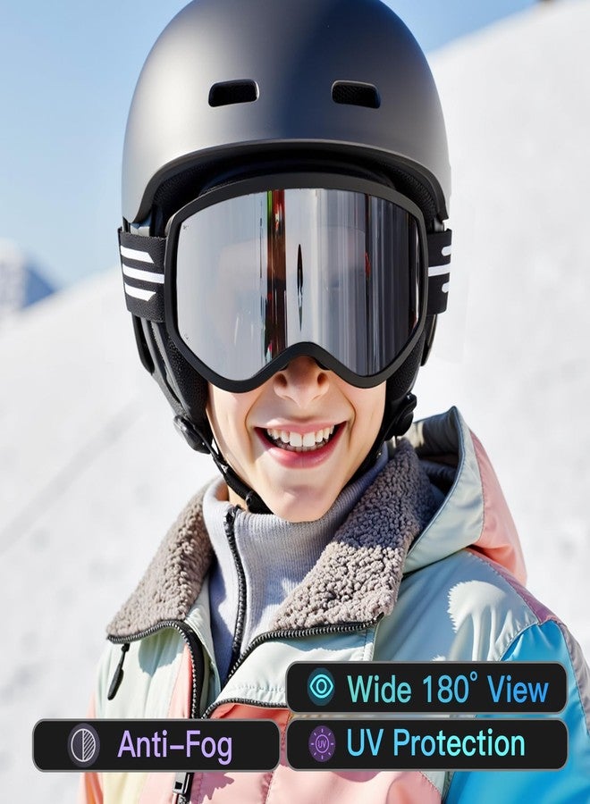 LOEO Kids Ski Goggle, Snow Ski Goggles for Kids Youth Teens Boys and Girls from 5-14 - Image 4