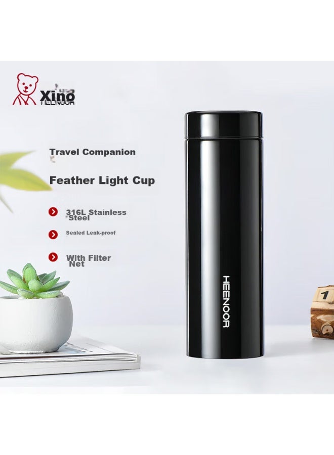 Heenoor Xino Insulated Mug For Men, 316l Stainless Steel Tea Cup, Business Car Water Bottle, Xn-3090a Blue And Black, 480ml - Image 1