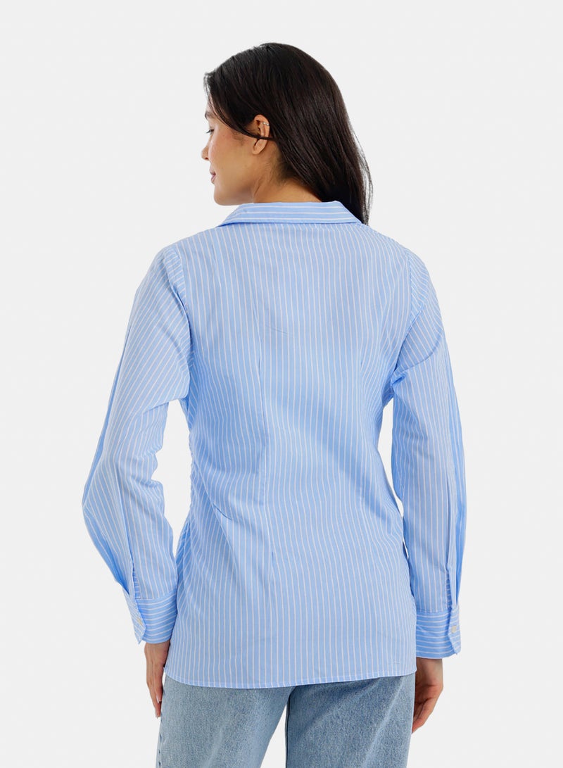 Carina Striped Belted Shirt - Image 4