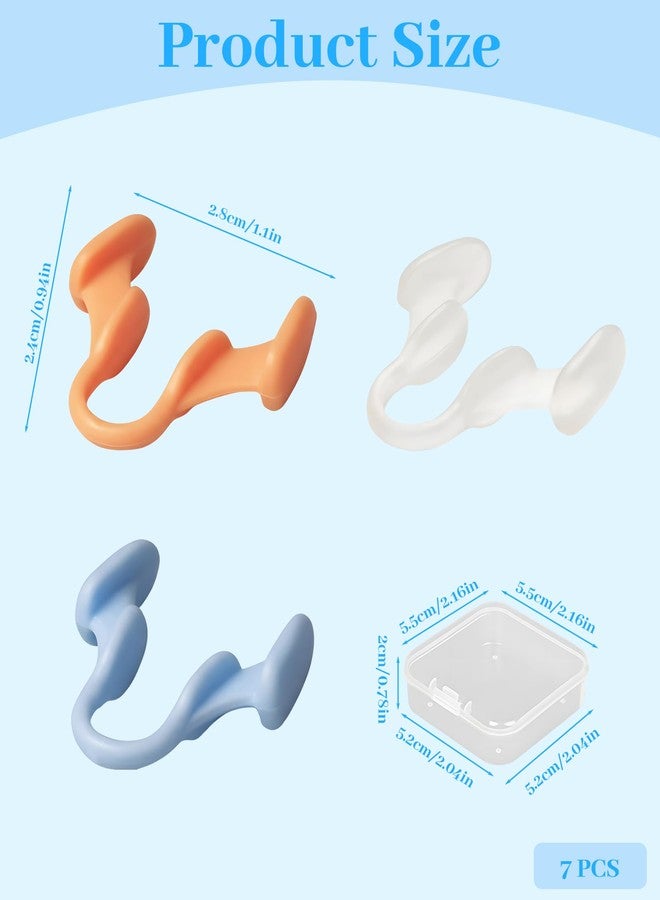 Korvika 7 Pcs Snore Stopper for Men, Anti Snoring Nose Clip, Nose Clip for Snoring, Comfortable and Reusable Snoring Nose Clip, Snore Stopper Nose Clip for Better Sleep - Image 2