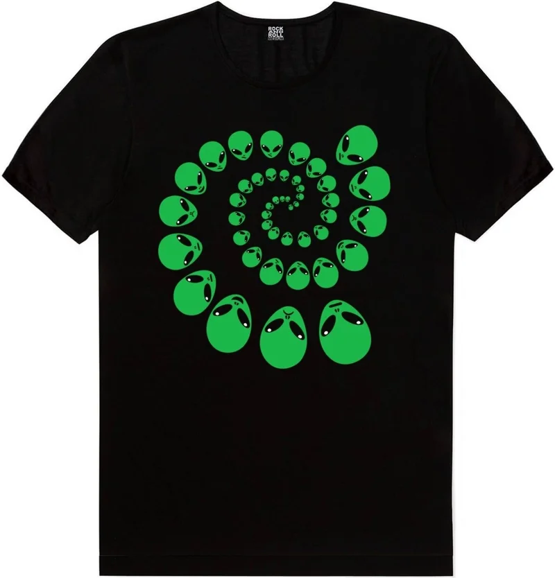 روك اند رول Spiral Alien, Skateboarding in Space, Graffiti Astronaut Men's 3-Piece Eco Pack T-Shirt