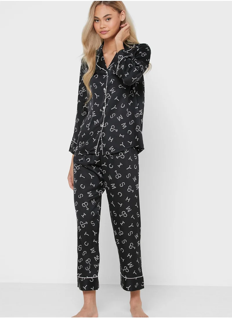 Ginger Printed Pyjama Set