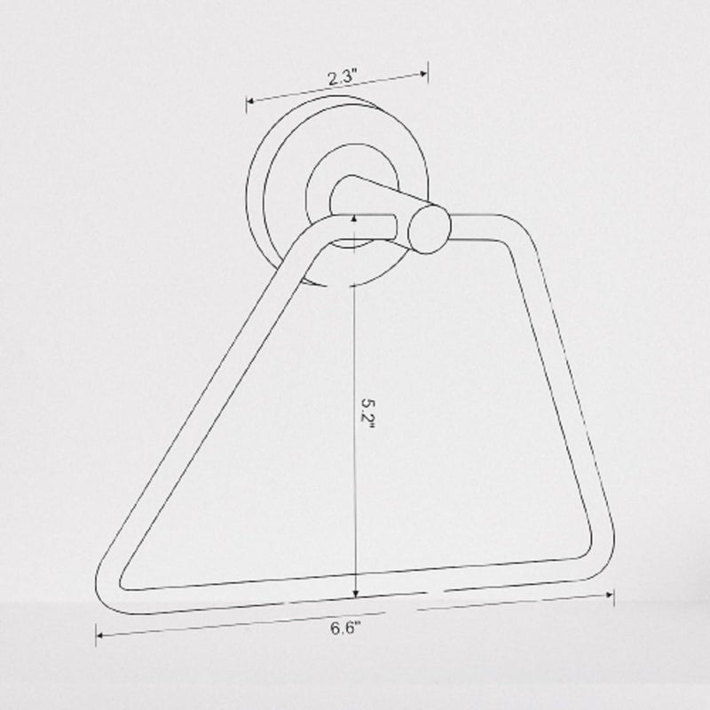 FOLX FBA27 Triangle Towel Rings/Towel Holder/Hand Towel Stand/Cloth Hanger Napkin Holder/Cloth Stand Towel Holder for Bathroom Kitchen Washbasin (4, Chrome Finish) - Image 2