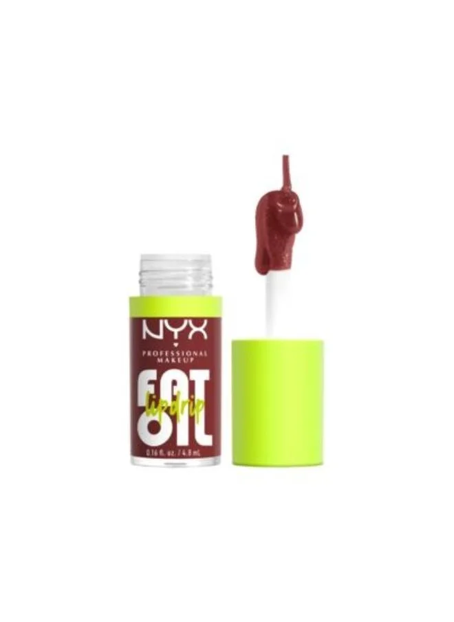 NYX PROFESSIONAL MAKEUP Nyx Professional Makeup Fat Oil Lip Drip, Moisturizing, Shiny, Vegan Tinted Lip Gloss, Non-Sticky Finish, 12H Hydration, Squalane, Raspberry And Cloudberry Oils - Sprinkle Sprinkle