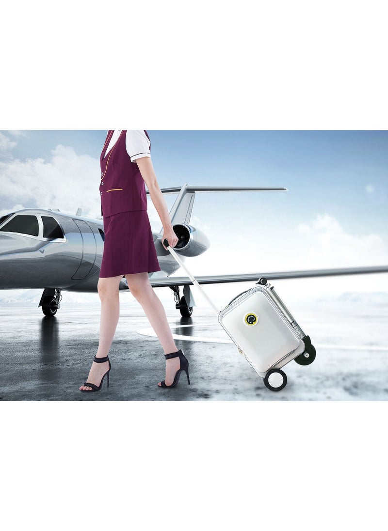Airwheel - Airwheel SE3S Smart Travel Bag Electric Scooter with 250W Motor, Speed ​​up to 13km/h, Controlled via Mobile App, 73.26Wh Lithium-ion Battery (Removable), Charge your devices via external USB ports, Load weight up to 110kg, Allowed to be taken on plane, Bag weight up to 10kg, TSA security lock, LED ambient lighting, Storage space up to 20L - Image 1
