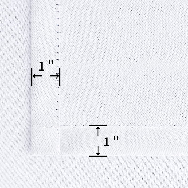 BGment الستائر البيضاء بقضيب بئر لغرفة المعيشة - ستائر معالجة النافذة المعزولة الحرارية لغرفة النوم 2 لوحات نقية بيضاء 42 × 72 بوصة - Image 5