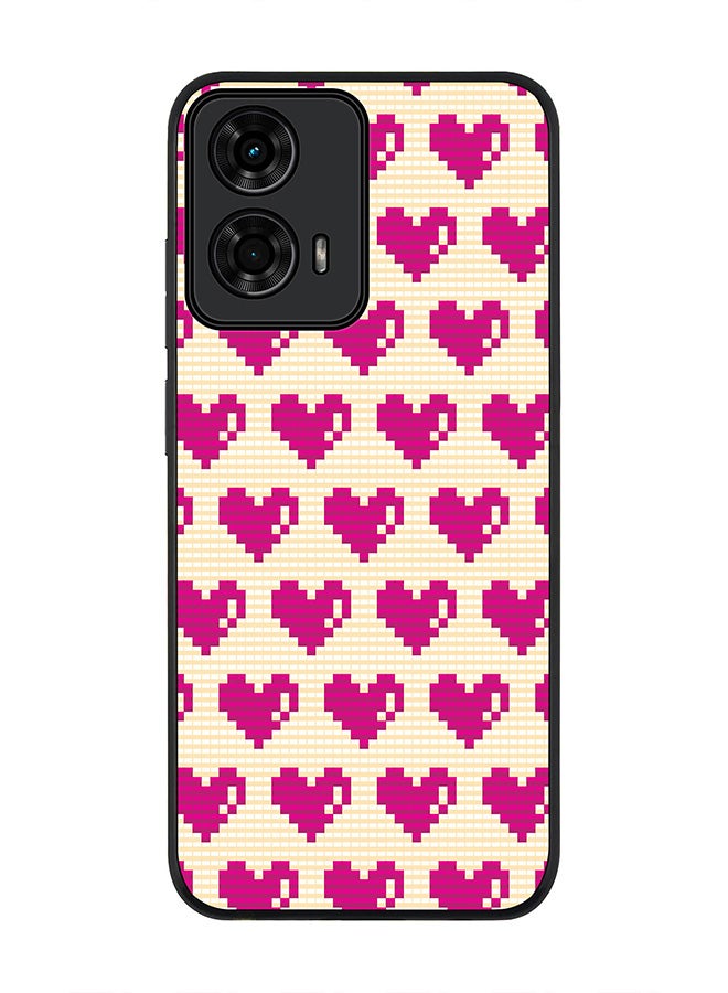 Stylizedd For Motorola Moto G24 / G24 Power Case,Slim fit Camera Protection, Shockproof Thin Phone cover - Pixel Hearts - Image 1
