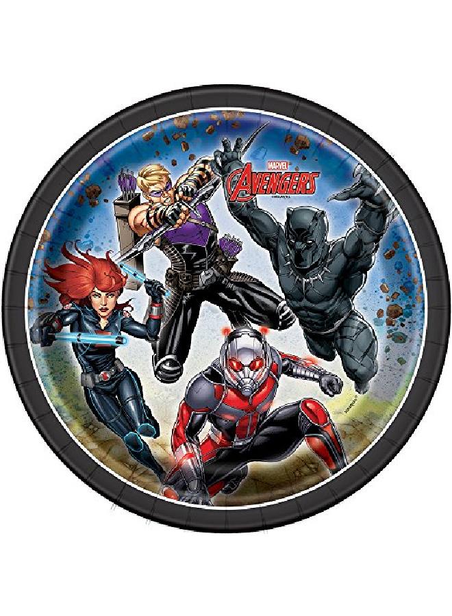 Unique Avengers Round Dessert Party Paper Plates 7" 8 Ct. - Image 2