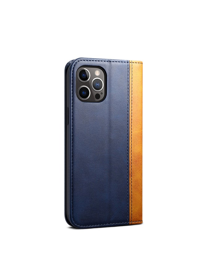 Generic For Iphone 12 Phone Case For Iphone 13 Leather Cover S21 Flip Cover For HuaweiP50 Protective Case Digital Computer Accessories-Color:Khaki Spinning Brown-Applicable Model:For Iphone13Pro（6.1）  - Image 4