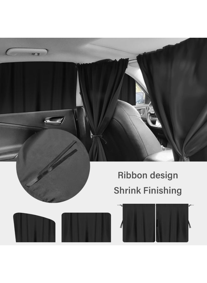5PCS مجموعة ظلال نافذة السيارة,غطاء نافذة الخصوصية للسيارة لحجب الضوء والخصوصية,ظلال الشمس العالمي لـ CCar للطفل اكسسوارات CCar الداخلية للنوم السفر التخييم - Image 5