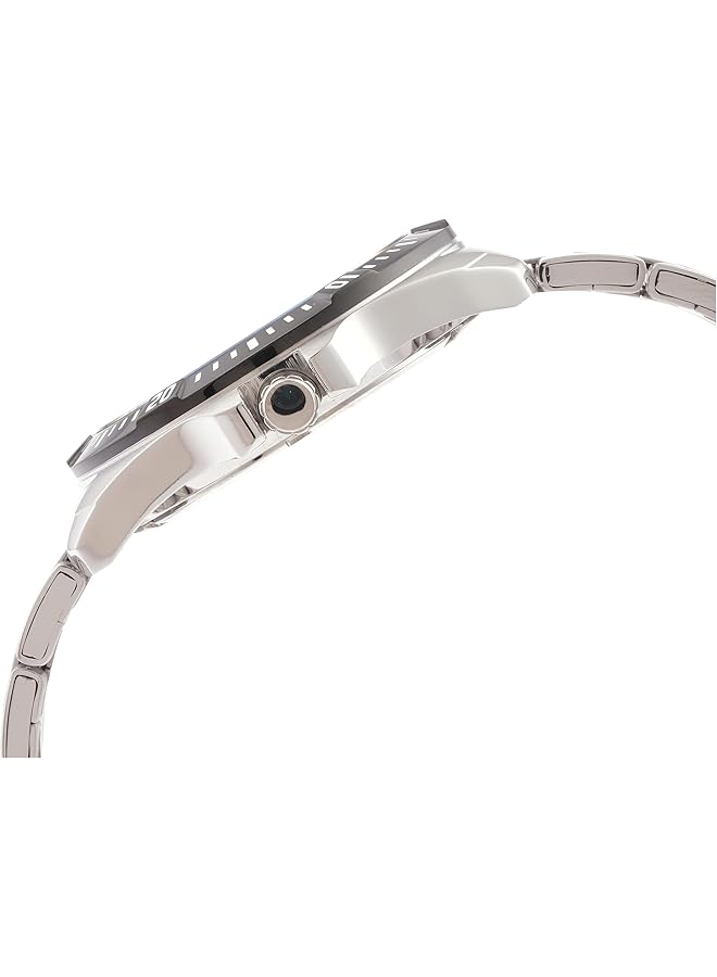 لوراس ساعة كوارتز أنالوج بمينا أسود من أشعة الشمس للرجال، مصنوعة من الفولاذ المقاوم للصدأ، طراز Rh923Nx9 - Image 3