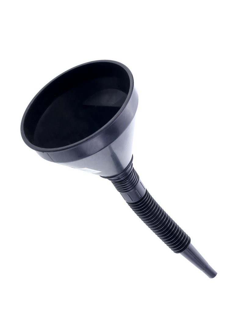 LAWAZIM - Lubricant Funnel - 140mm - Wide Mouth Spill-Proof Plastic Funnel with Flexible, Extendable Spout for Precise Refills - Ideal for Engine Oil, Transmission Fluid, Coolant, Gear Oil, and Household Liquids - Image 1