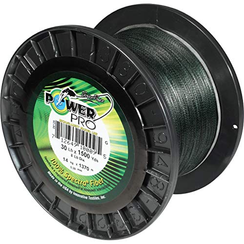 POWER PRO Spectra Fiber Braided Fishing Line, Moss Green, 500YD/80LB - Image 1