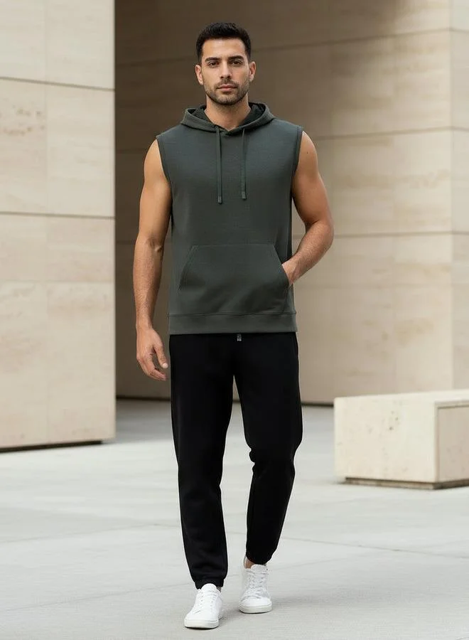 Love Pangolin Love Pangolin Men Sleeveless Hoodie