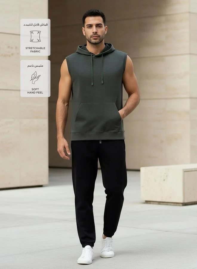 لاف بنجولين Love Pangolin Men Sleeveless Hoodie