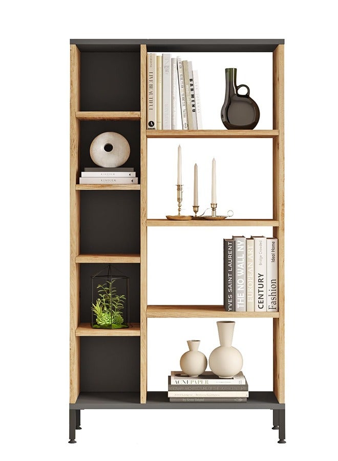 Home Canvas رف كتب ملكي من قماش المنزل، صنوبر ورمادي - Image 4