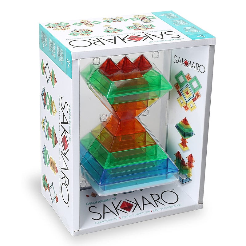 POPULAR PLAYTHINGS Sakkaro Geometry Toy, Multicolor, Standard 5.5 H x 7.5 L x 5.5 W - Image 1
