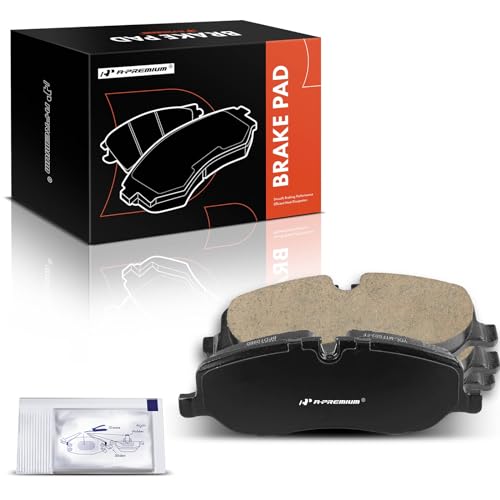 A-Premium Front Ceramic Disc Brake Pads Set Compatible with Land Rover Range Rover 2006-2009, Range Rover Sport 2006-2009, LR3 2005-2009, 4 Pcs - Image 1
