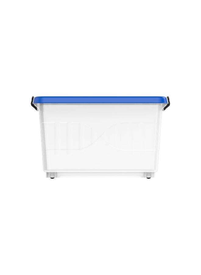 33L Clear Plastic Storage Box With Wheels & Lockable Lid (Blue) - pzsku/Z1D44387F22BF72CC48A9Z/45/_/1725440909/fcac8de7-10c6-490c-bfbf-d3b67946c24b