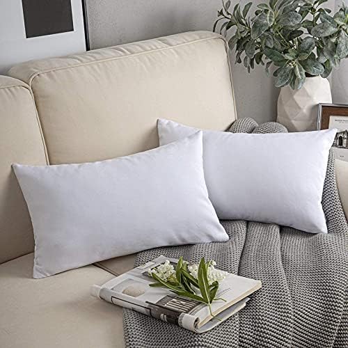 The Purple Tree Polyester Sofa Couch Cushion Rectangular Cushion Filler (Pack of 2, 12X18 Inch) Sofa Cushion Filler, Lumbar Cushion, Couch Throw Pillow Cushion, Rectangular Filler - Image 2