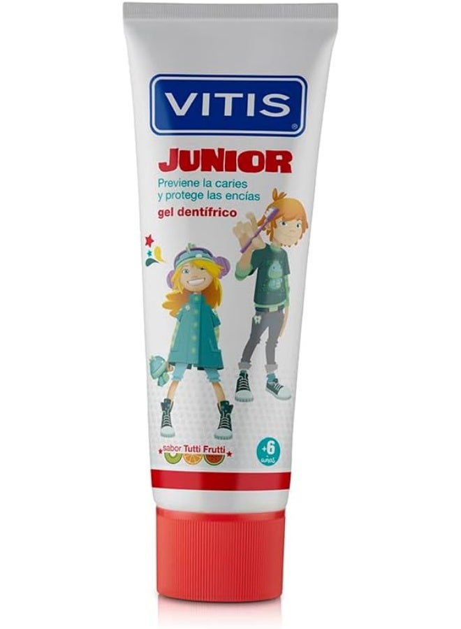 Vitis Junior Dental Gel +6 Years 75ml - Image 1