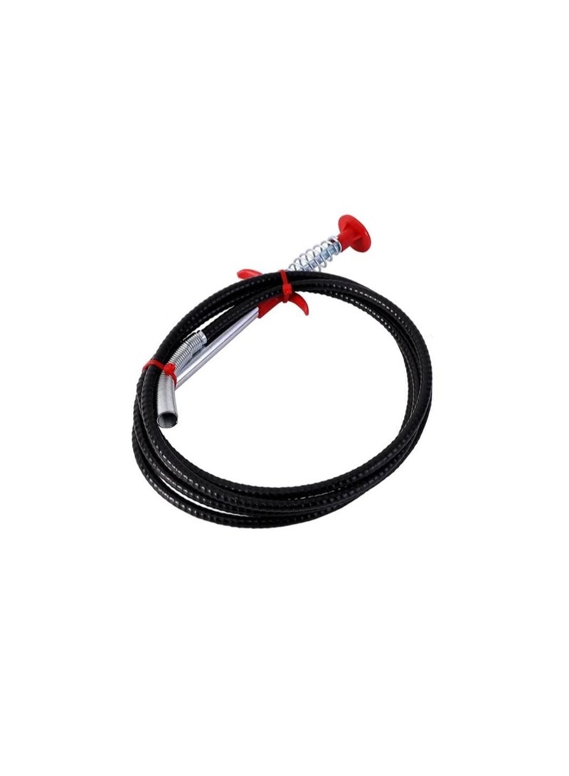 "Flexible Drain Clog Remover and Grabber Tool – 1.5mt  Spring Pipe Cleaner for Kitchen, Bathroom and Sink Cleaning" - Image 1