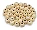 AD Beads 100 Pieces 10x12mm Natural Round Wooden Spacer Big Hole Beads Assorted for Necklace Bracelet Craft Making Decoration - Image 2