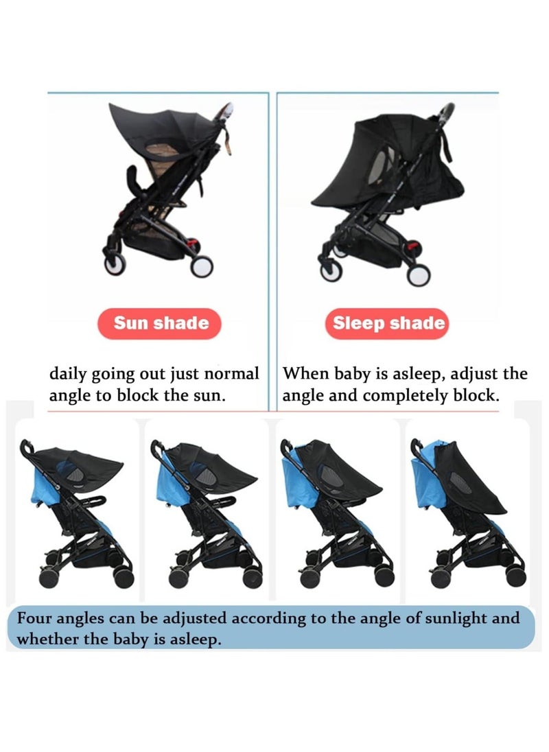 Generic - Universal Stroller Sun Cover, Shade for Baby Car seat, UV Protection Buggy Pram Rain Blackout Blind Canopy Cover Pushchair Sunblock Travel Park Zoo - Image 1