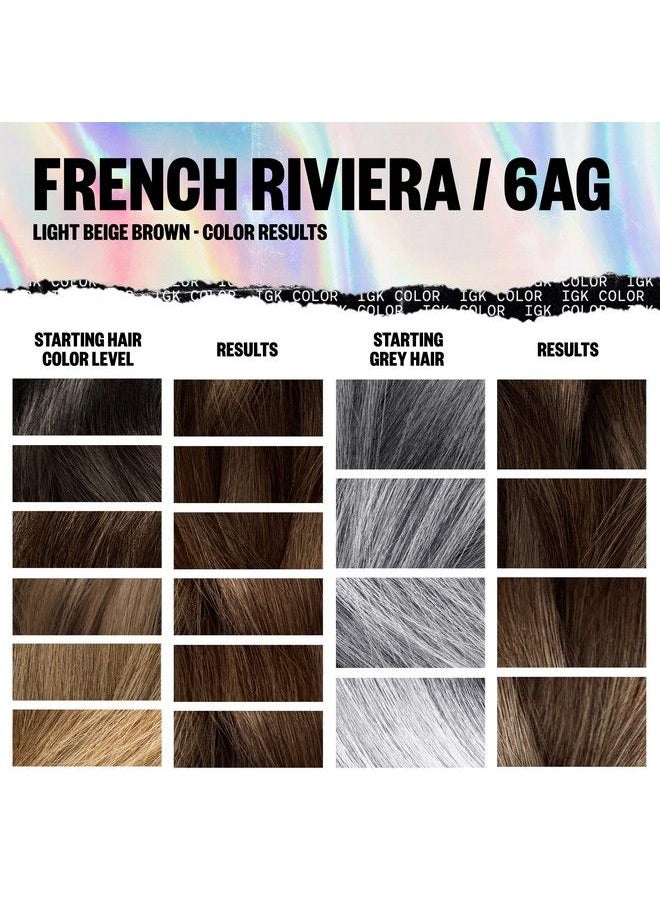 iGK Permanent Color Kit French Riviera Light Beige Brown 6Ag | Easy Application + Strengthen + Shine | Vegan + Cruelty Free + Ammonia Free | 4.75 Oz  - Image 5