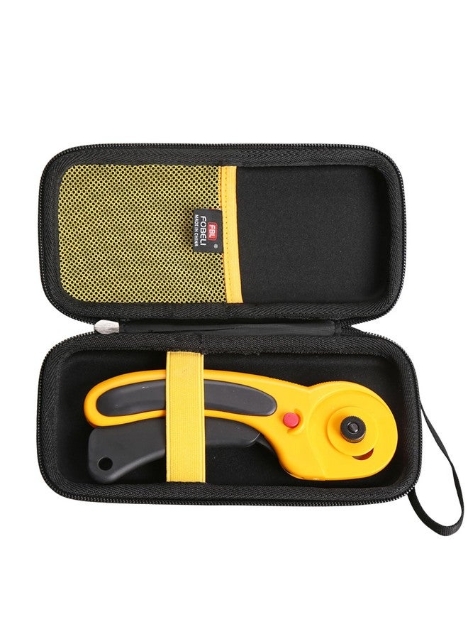 FBLFOBELI Hard Storage Rotary Cutter Case, for Fiskars/OLFA Rotary Cutter, for Store Blades, Thread Spools, Seam Rippers and Small Scissors, 7.9x3.7x2.6 Inch, Case Only - Image 1
