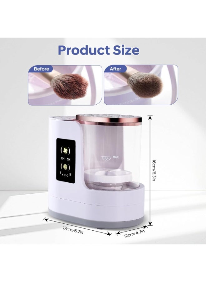 Generic Electric Makeup Brush Cleaner Machine, 3 IN 1 Automatic Make up Brush Cleaner with Makeup Brush Dryer,Portable USB Deep Quick Cleaning Tools for All Size Makeup Brush Set,Blush Brush,Sponges  - Image 5