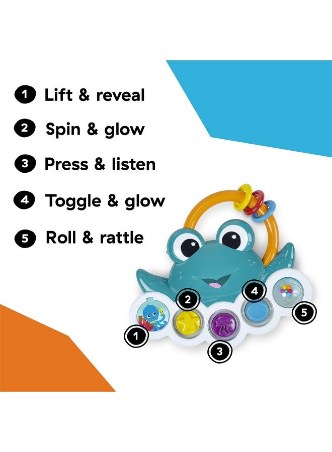 Baby Einstein Ocean Explorers Neptune’s Busy Bubbles Sensory Activity Toy, with Interactive Lights and Music, Ages 3+ Months - Image 2