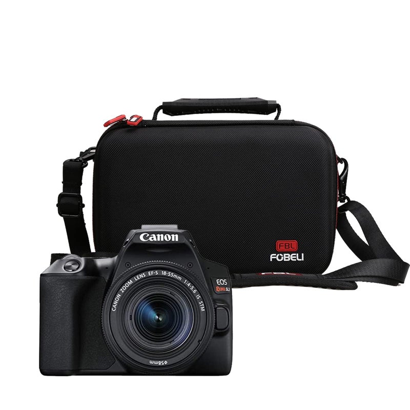 FBLFOBELI EVA Travel Storage Case for Canon EOS Rebel T7 / T8i / T5 / R50 / R100 DSLR Camera with 18-55mm Lens, Camera Protective Waterproof Carrying Bag (Case Only) (Black) - Image 5