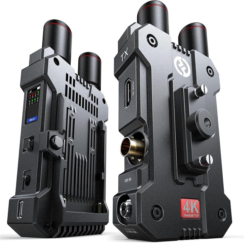 HollyView Hollyland Mars 4K Wireless Transmitter Receiver 5G SDI HDMI Video Transmission System, 4Kp30/1080p60, Support 23.98/29.97/59.94 FPS SDI Out, 450FT Los Range 66ms Latency, 4 App Monitoring (1TX+1RX) - Image 1