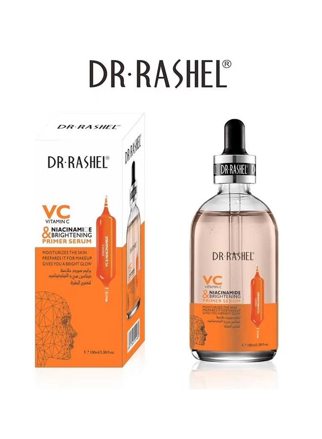 DR. RASHEL Vc And Niacinamide Brightening Primer Serum Orange 100ml - Image 2