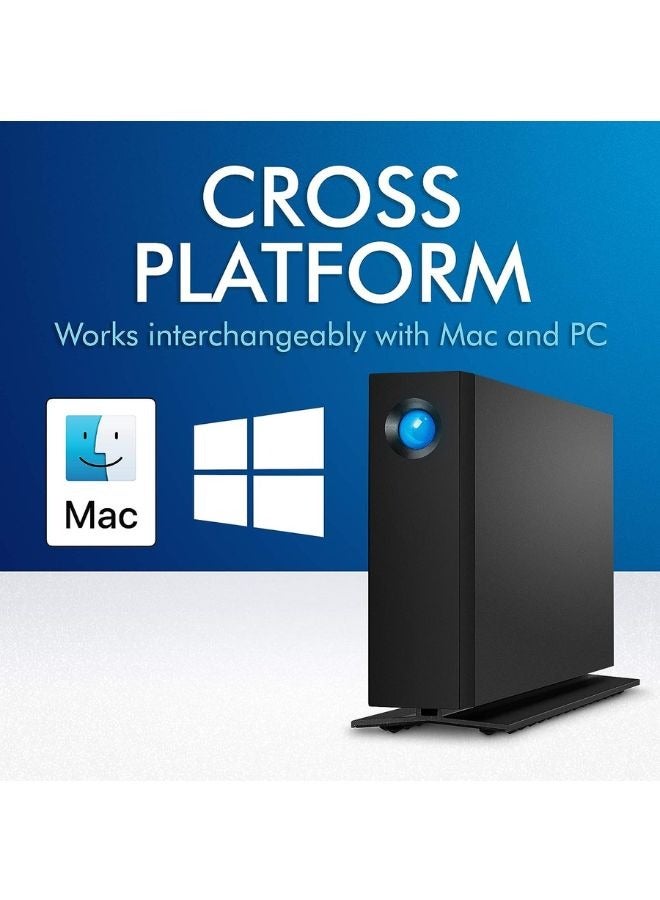 LaCie d2 Professional 10TB External Hard Drive Desktop HDD – USB-C USB 3.0 7200 RPM Enterprise Class Drives, 5 Year Warranty and Recovery Service (STHA10000800) - Image 2