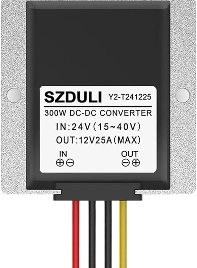 24V to 12V 25A DC DC Converter Step Down Power Supply 1A to 40A for Automotive Truck - Image 2