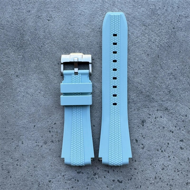 Bluejw Replacement Watch Strap for Moonswatch – 20mm Soft Rubber Watch Band in Dark Grey, Fashionable and Comfortable - Image 1