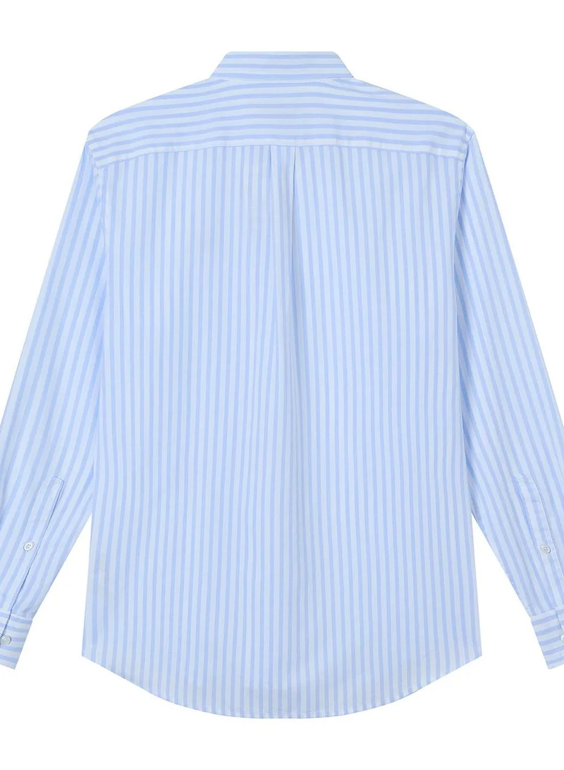 GIORDANO  Men’s Cotton Slim Oxford Shirt with Embroidery for Men | Best Price UAE